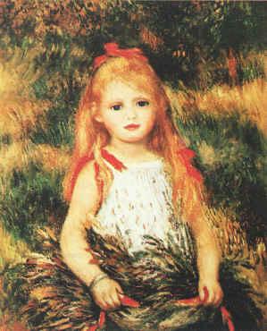 Pierre Renoir Girl with Sheaf of Corn China oil painting art